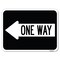 Signmission One Way With Left Arrow Heavy-Gauge Aluminum Rust Proof Parking Sign, 18" x 24", A-1824-24385 A-1824-24385 - alternate 1